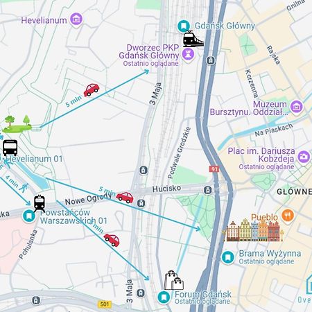 Swish Apartment -10 Min To Old Town Gdansk,Pkp & Shopping Mall Bagian luar foto